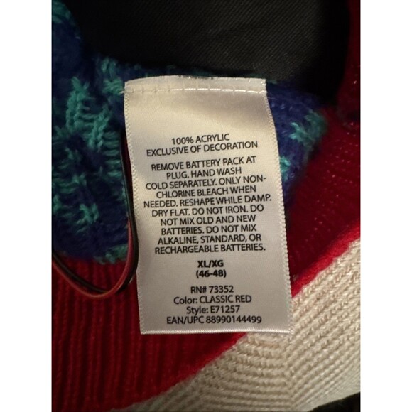 Jolly Sweaters Light Up Christmas Sweater Womens XL Beach Flamingo Tropical - Picture 4 of 11